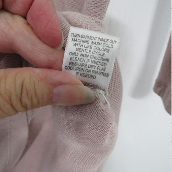 Mauve Pullover Knit Sweater with Cowl Neck and Sparkles Sz 8, Women Party Wear - Picture 9 of 9